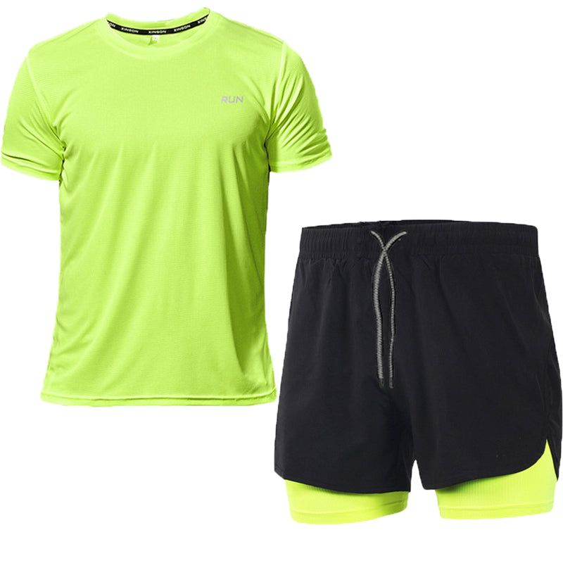 Kit Short de Compressão Mais Camiseta Dry fit Run Training